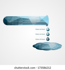 Business Infographics scientific style. Vector illustration. can be used as a banner, charts, presentation, report, web design.