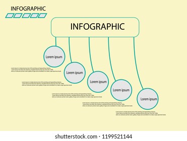 Business Infographics, strategy, timeline, design template illustration  Vector eps10.