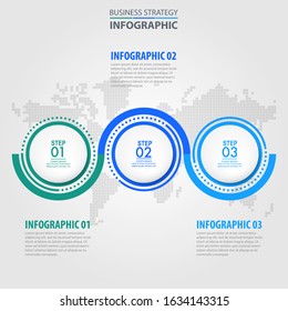 Business Infographics, strategy, timeline, design elements template graphic illustration. Vector eps10.