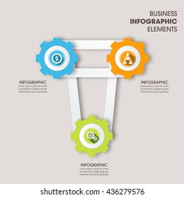 Business Infographics style Vector illustration. can be used for workflow layout, banner, diagram, number options, step up options, web design.