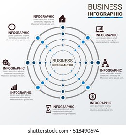 Business Infographics style Vector illustration. can be used for workflow layout, banner, diagram, number options, step up options, web design.