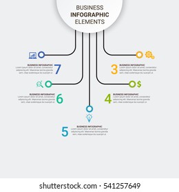 Business Infographics style Vector illustration. can be used for workflow layout, banner, diagram, number options, step up options, web design.