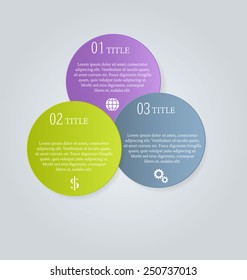 Business infographics tabs template for presentation, education, web design, banners, brochures, flyers. Brown and pink colors. Green and purple. Vector illustration.