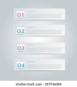Business infographics tabs template for presentation, education, web design, banner, brochure, flyer. Vector illustration.