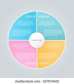 Business infographics tabs template for presentation, education, web design, banners, brochures, flyers. Vector illustration.