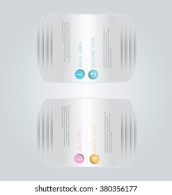 Business infographics tabs template for presentation, education, web design, banners, brochures, flyers. Vector illustration.