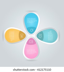 Business infographics tabs template for presentation, education, web design, banners, brochures, flyers. Vector illustration.