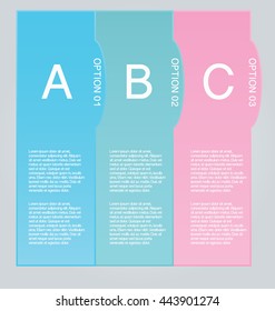 Business infographics tabs template for presentation, education, web design, banners, brochures, flyers. Vector illustration.