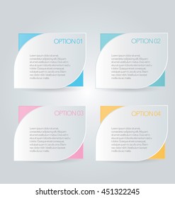 Business infographics tabs template for presentation, education, web design, banners, brochures, flyers. Vector illustration.