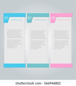 Business infographics tabs template for presentation, education, web design, banners, brochures, flyers. Vector illustration
