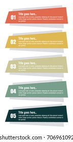 Business infographics tabs template for presentation, education, web design, banner, brochure, flyer
