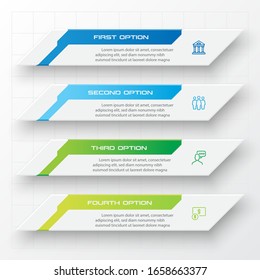 Business infographics template 4 steps,Vector illustration