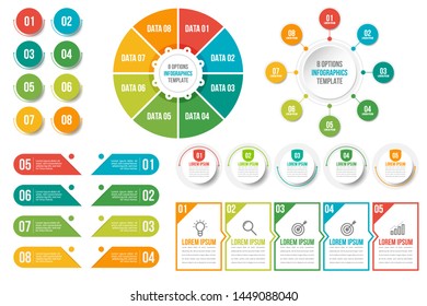 Business Infographics template flowchart steps, options or data. Vector linear infographic four elements for presentations, workflow layout, infographic, banner, process diagram, flow chart.
