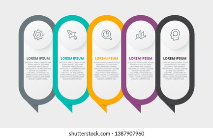 Business infographics template infographic presentation concept. Marketing strategy. Workflow business concept. Timeline infographic design template.