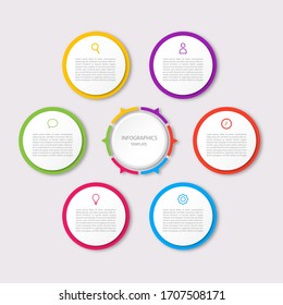 business infographics template isolated on white background. illustration vector.