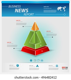 Business infographics template pack for interactive data communication
