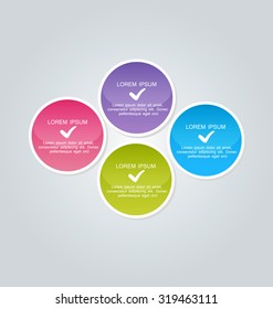 Business infographics template for presentation, education, web design, banners, brochures, flyers. Vector illustration.