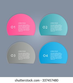Business infographics template for presentation, education, web design, banner, brochure, flyer, website layout. Vector illustration.