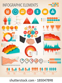 Business infographics template. Vector. 