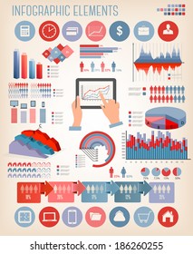 Plantilla de infografías de negocios. Vector. 