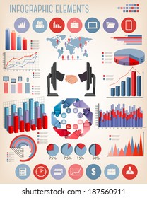 Plantilla de infografías de negocios. Vector. 