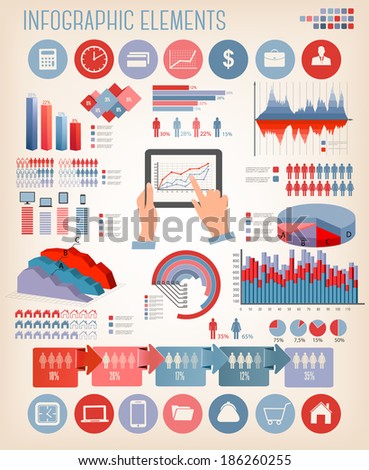 Business infographics template. Vector. 