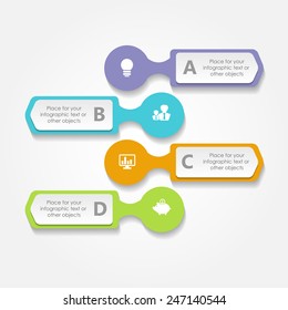 Business infographics template. Vector illustration. Can be used for layout, banner, diagram, web design.