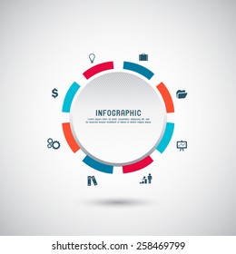 Business infographics template. Vector illustration.