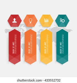 Business infographics template. Vector illustration.