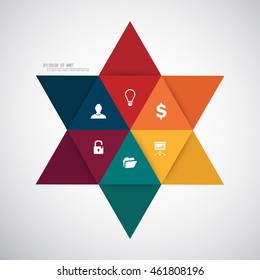 Business infographics template. Vector illustration.