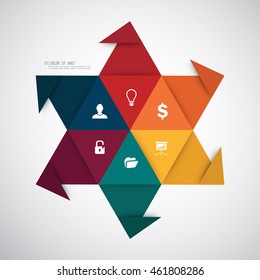 Business infographics template. Vector illustration.