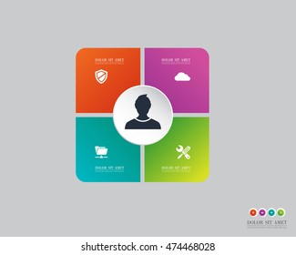 Business infographics template. Vector illustration.