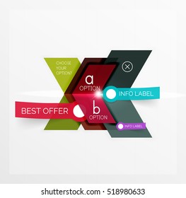 Business infographics templates. For banners, business backgrounds and presentations