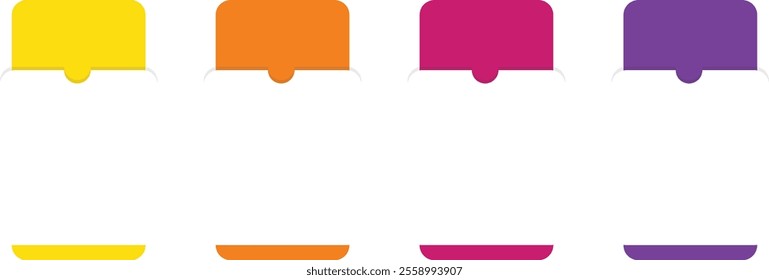 Business infographics. Timeline with 4 steps, options, squares. 4 Step timeline journey. Process diagram, 4 options on white background