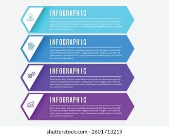 Business infographics timeline process template