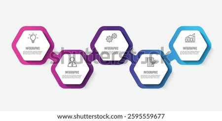 Business infographics timeline process template	
