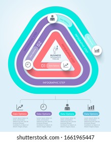 Business infographics timeline template background. Vector illustrations.