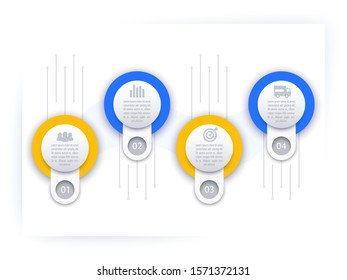 business infographics, timeline template, vector
