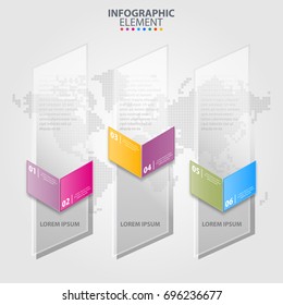 Business Infographics transparancy design elements template illustration. Vector eps10.