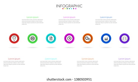 Business Infographics Vector Design elements template. options or steps timeline diagram,  Can be used for presentation