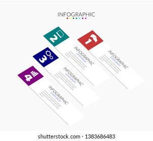 Business Infographics  Vector Design elements template. 4 options or steps timeline diagram,  Can be used for presentation