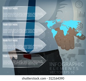 business Infographics vector design template. 