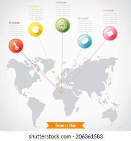 Business infographics, Vector illustration for  banner, diagram, web design, infographic, presentation.