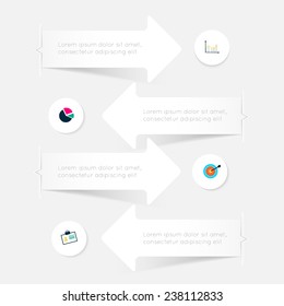 Business Infographics Vector illustration. can be used for workflow layout, banner, diagram, number options, step up options, web design.
