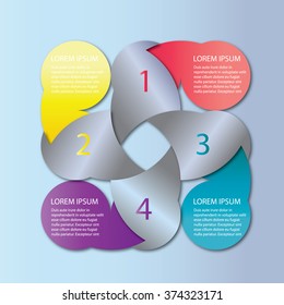 Business Infographics. Vector illustration. Can be used for workflow layout, banner, diagram, number options, step up options, web design.
