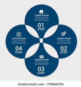 Business Infographics Vector illustration. can be used for workflow layout, banner, diagram, number options, step up options, web design.