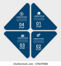 Business Infographics Vector illustration. can be used for workflow layout, banner, diagram, number options, step up options, web design.