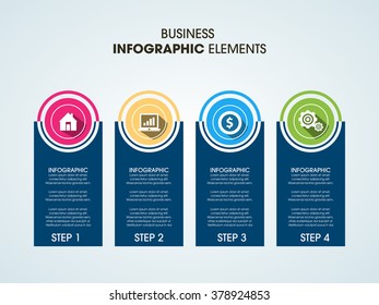 Business Infographics Vector illustration. can be used for workflow layout, banner, diagram, number options, step up options, web design.