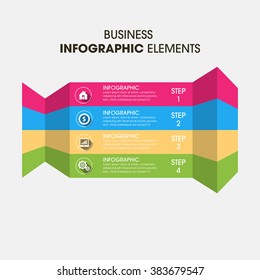 Business Infographics Vector illustration. can be used for workflow layout, banner, diagram, number options, step up options, web design.