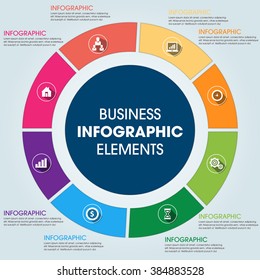 Business Infographics Vector illustration. can be used for workflow layout, banner, diagram, number options, step up options, web design.